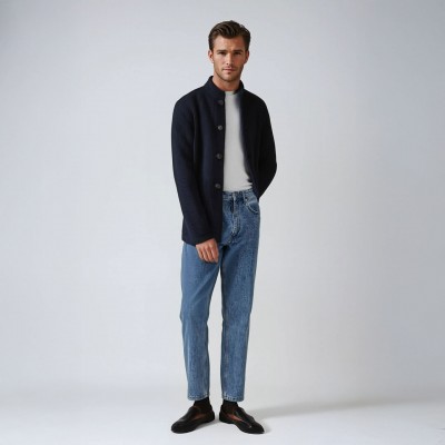 Brannec, Knitted Melton Short Jacket