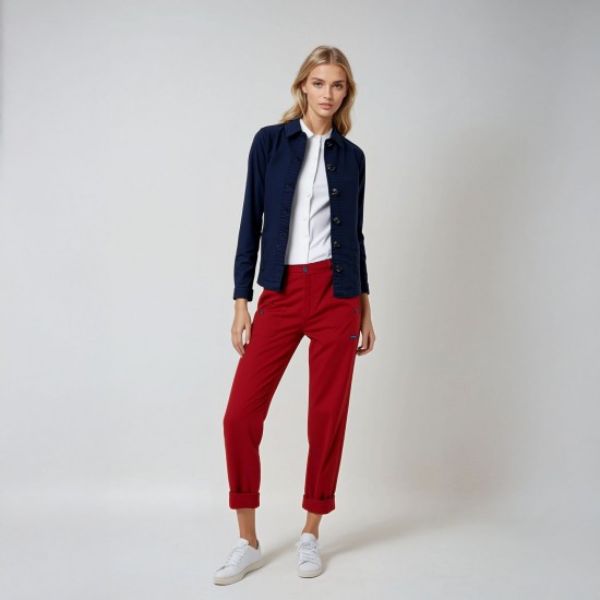 Folgoët, Veste en denim stretch