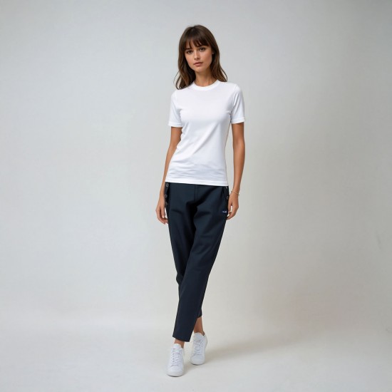 Poudrerie, Tapered capri pants blanc