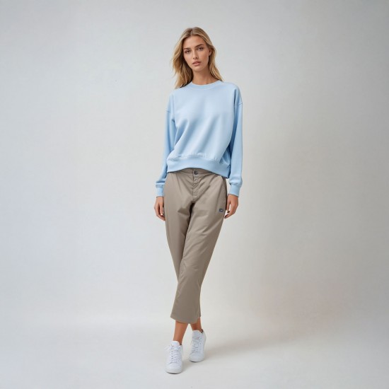 Polynice, satin stretch fabric pants