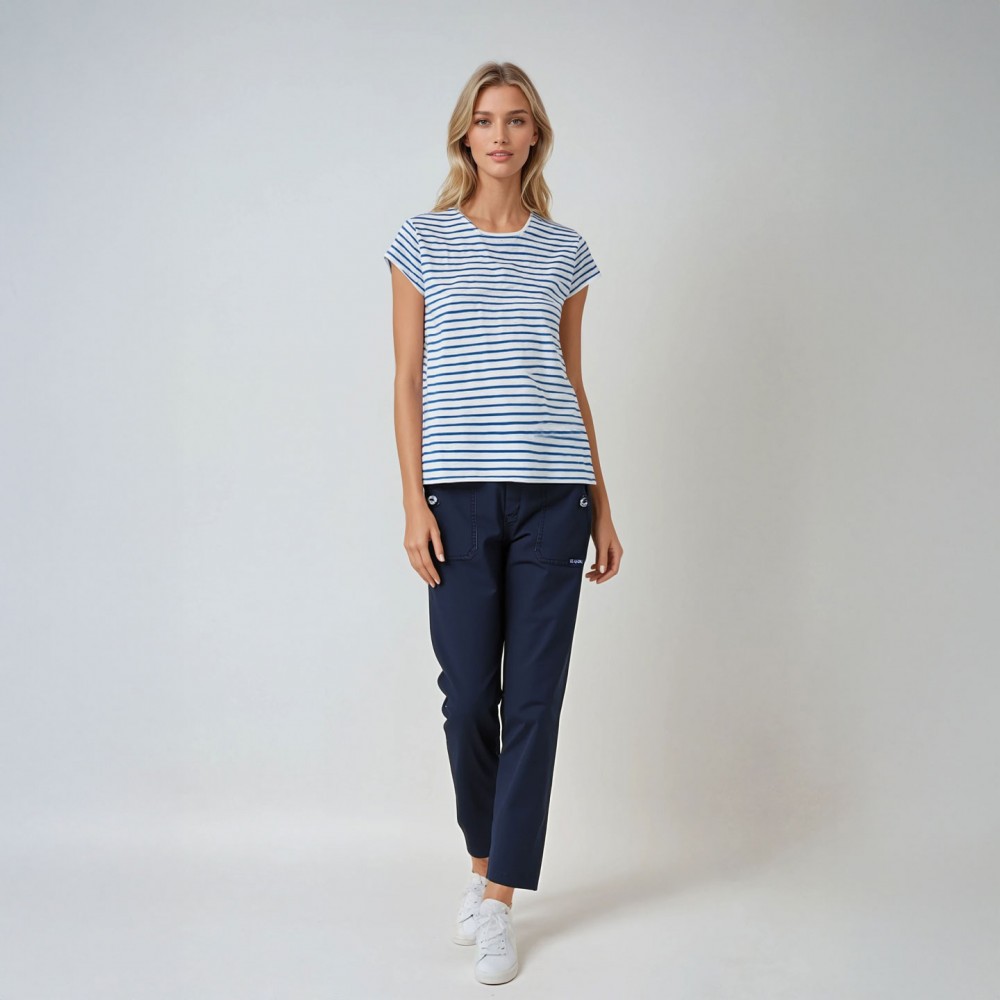 Pounah, Pantacourt en denim stretch Pounah, Pantacourt en denim stretch