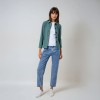 Flore, Jacket in stretch canvas romarin
