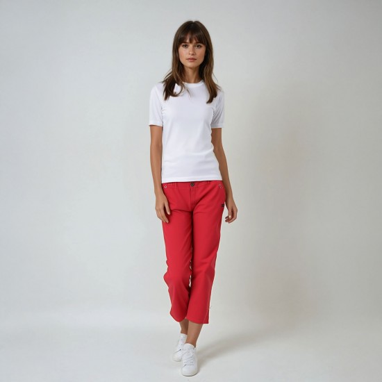 Plaisance Pantacourt femme Rouge Corail Le Glazik zoom