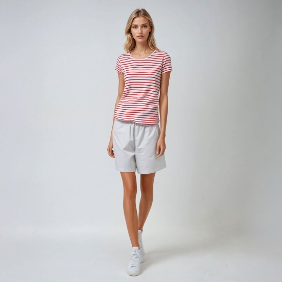 Zée, linen/coton stripped T-shirt