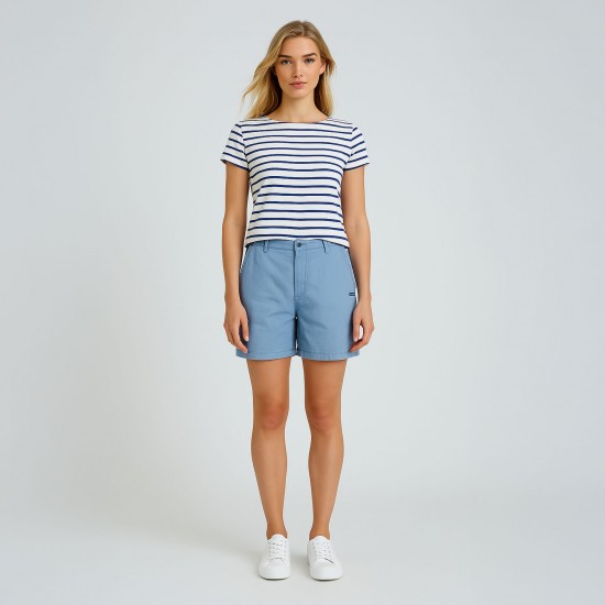 Blain, bermuda en coton & lin femme Le Glazik nuage