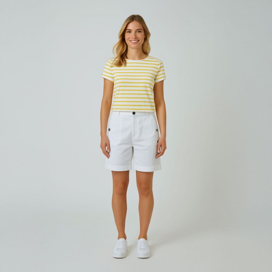 Women Bermuda shorts Briere Blanc Le Glazik whith blouse