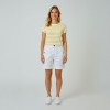 Briere Bermuda Femme Blanc Le Glazik et chemisier