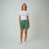 Barre, Bermuda en toile stretch romarin