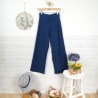 Péninsule, Wide-Legged Trousers in Cotton & Linen