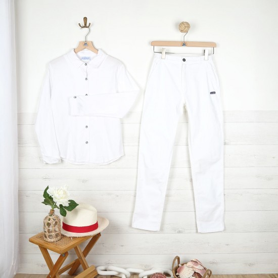 Médicis, Chemisier blanc en coton bio