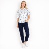 Marilou, 3/4 sleeve shirt in 100% linen