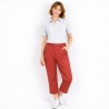 Ménéham, Fancy white blouse with parrot pattern