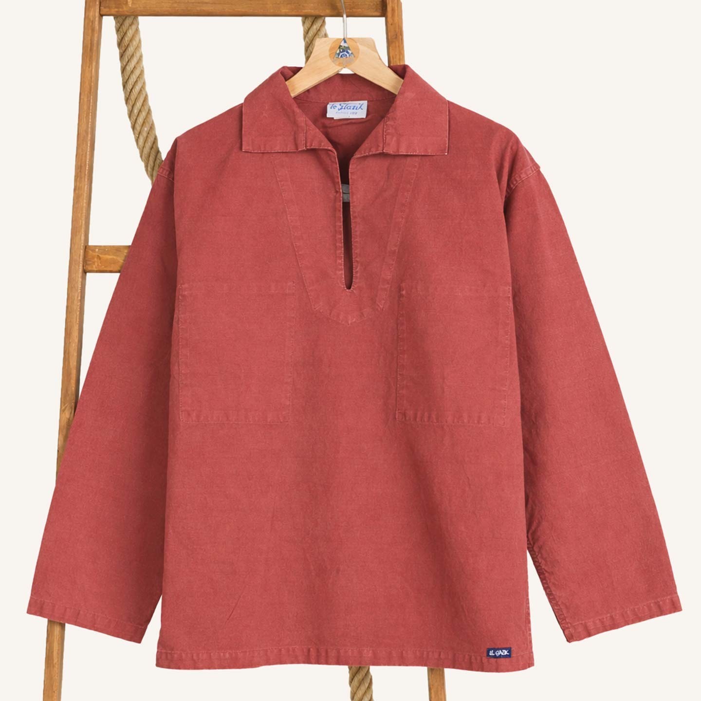 Authentic organic cotton smock Le Glazik Made In France since 1928