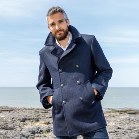 Authentic Breton Molène Peacoat – Made in France | Le Glazik Bretagne Cooperative