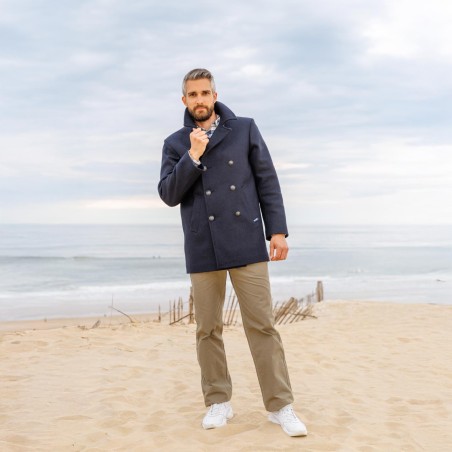 Authentic Breton Molène Peacoat – Made in France | Le Glazik Bretagne Cooperative