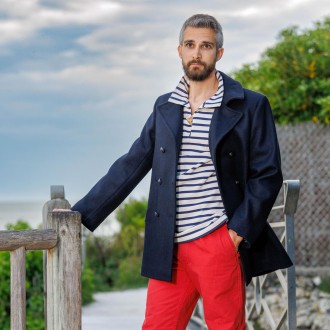 Authentic Breton Molène Peacoat – Made in France | Le Glazik Bretagne Cooperative