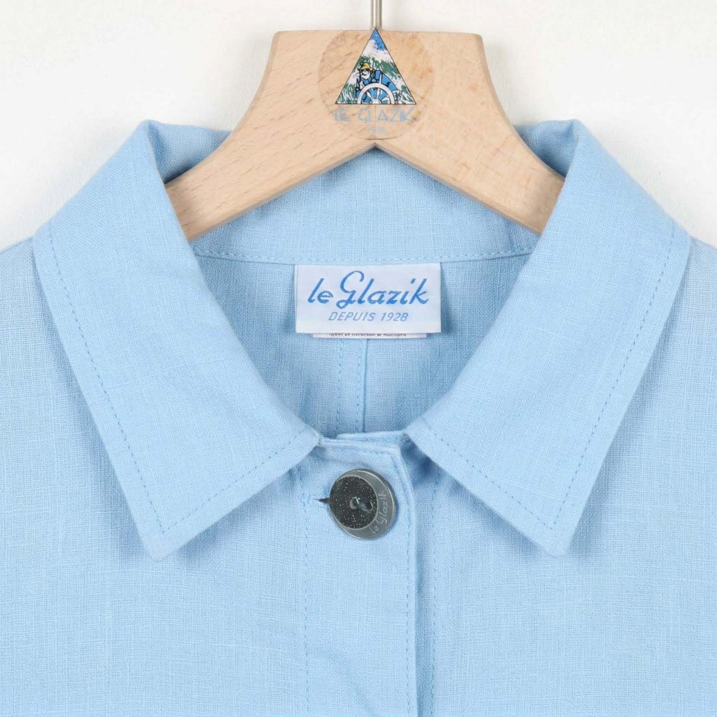 Faenza, Veste femme lin et coton naturel nuage