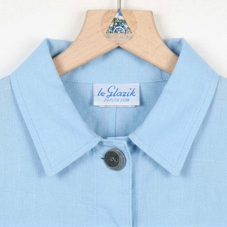 Faenza, Veste femme lin et coton naturel nuage