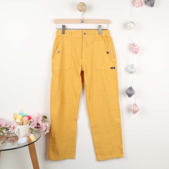 Pline, Pantacourt femme Lin et Coton naturels carambole