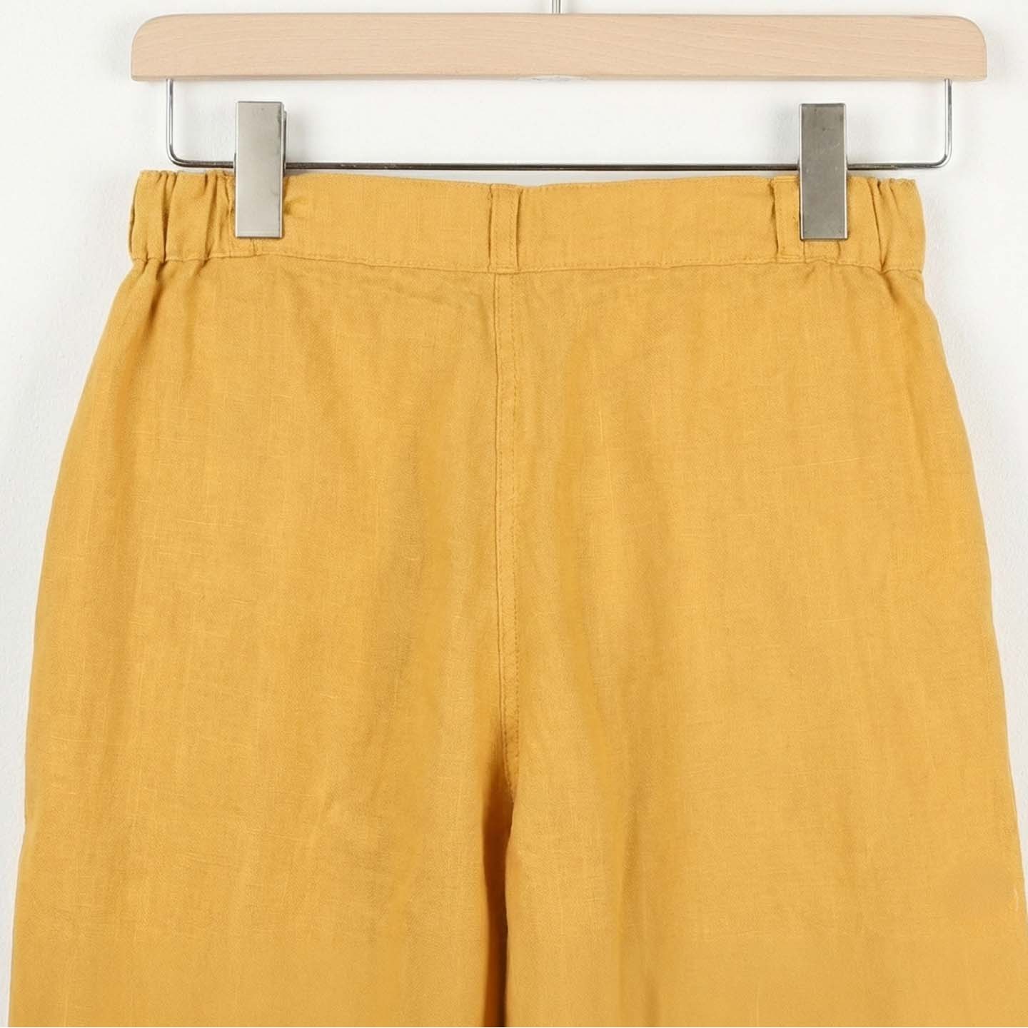 Pline, Pantacourt femme Lin et Coton naturels carambole