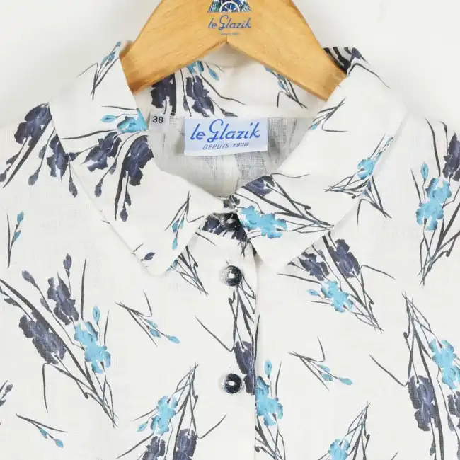 Marilou, 3/4 sleeve shirt in 100% linen