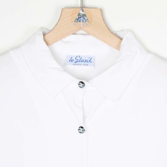 Médicis, Chemisier blanc en coton & elasthane