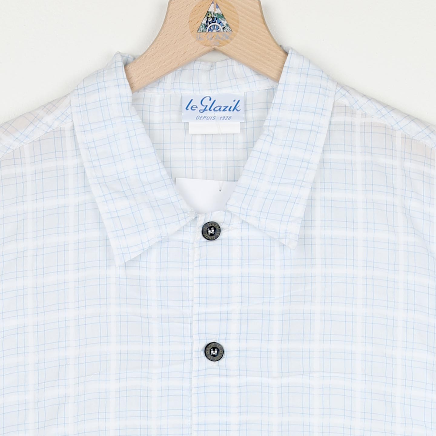 Caliorne, Chemise à carreaux très légère en 100% coton