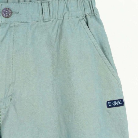 Barre, Bermuda shorts in strecth canvas romarin