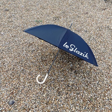 Parapluie à canne en bois siglé Le Glazik