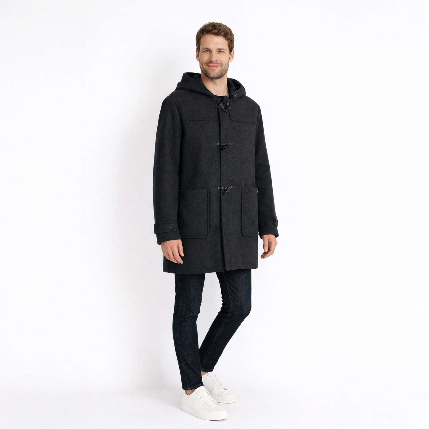Gabier, Double-Face Melton Duffle-Coat - Maison Le Glazik