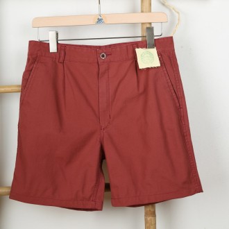 Carnac, Organic cotton canvas shorts brique