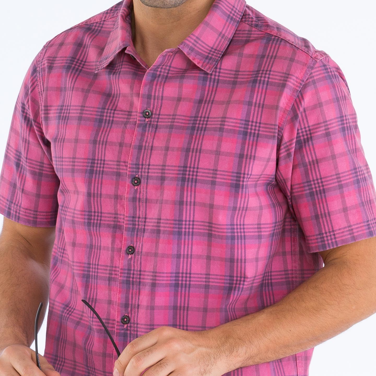 Capbreton, Original Short sleeved shirt squared fabric