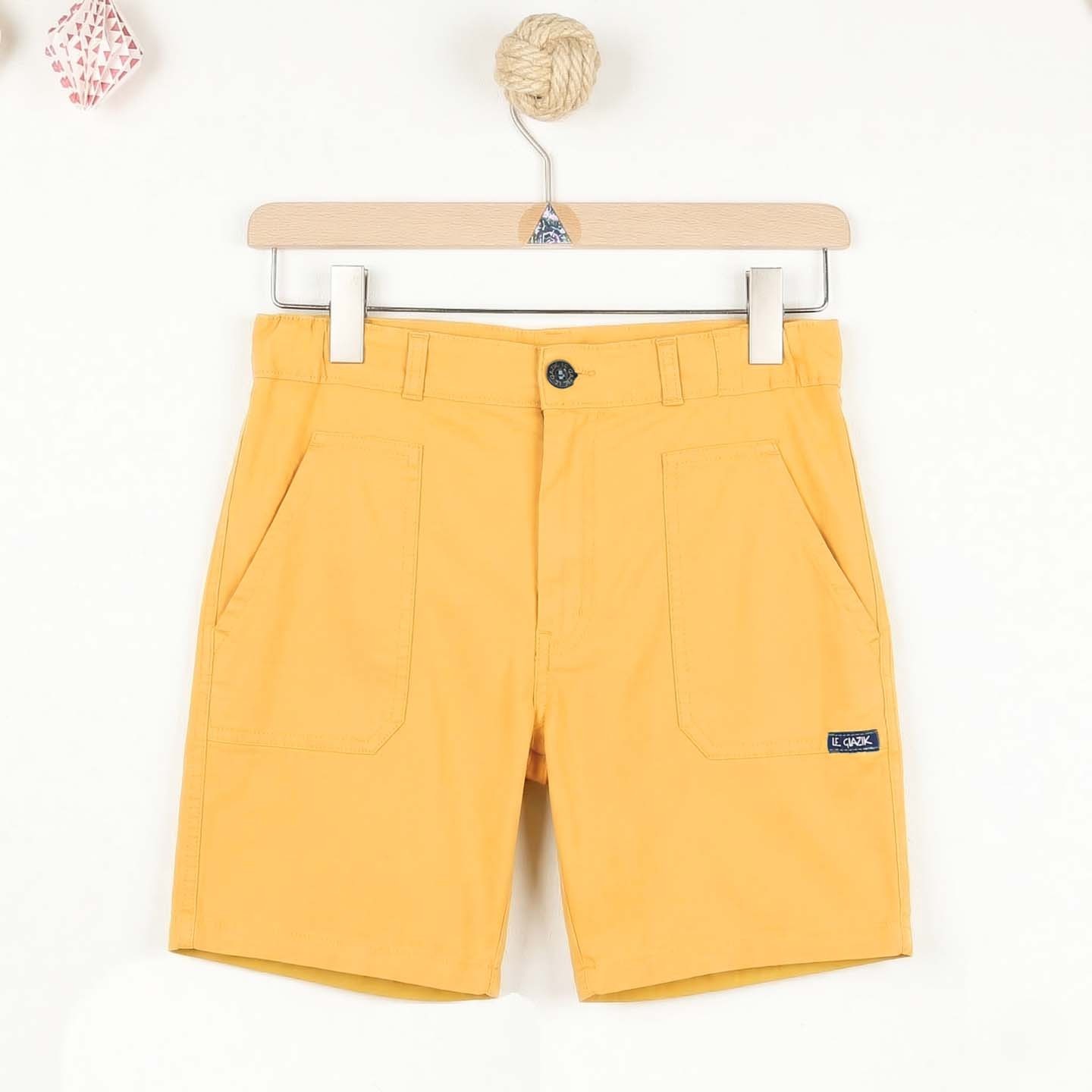 Odet, Stretch Canvas Short cotton women yellow