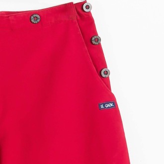 Oakwood, Short à pont en toile stretch kermes