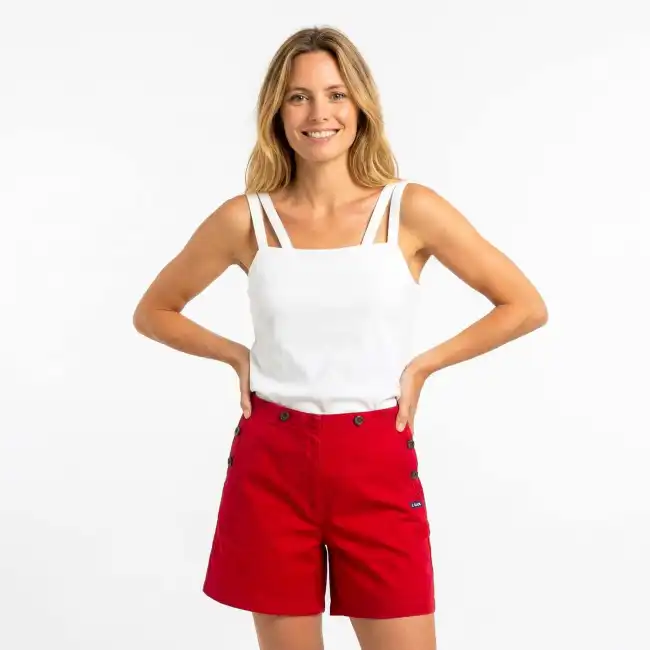 Oakwood, Short à pont en toile stretch kermes
