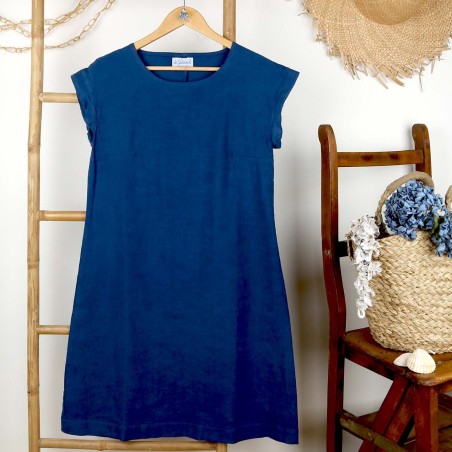 Marjolaine, Robe lin et coton naturel