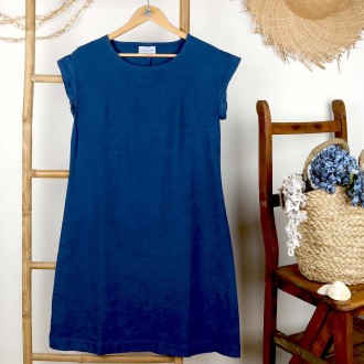 Marjolaine, linen and cotton dress