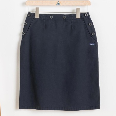 Arz, Jupe à pont en toile stretch navy