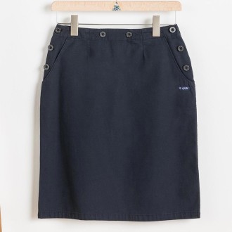 Arz, Jupe à pont en toile stretch navy