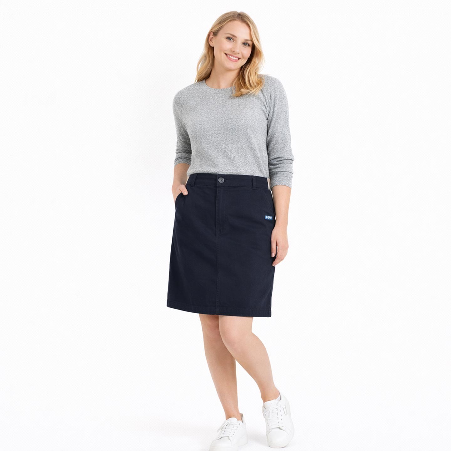 Aileen, Jupe mi-longue navy