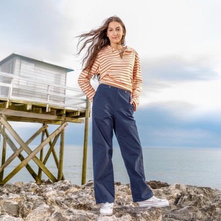 Ponton, pantalon à pont authentique