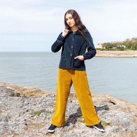 Formia, wide-wales corduroy Jacket prusse