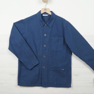 Florient, veste homme en coton biologique indigo