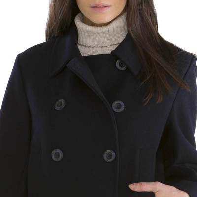 manteau caban femme noir