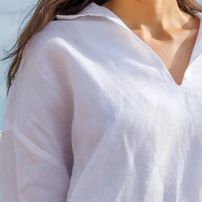 Vaccares, Linen Long Smock