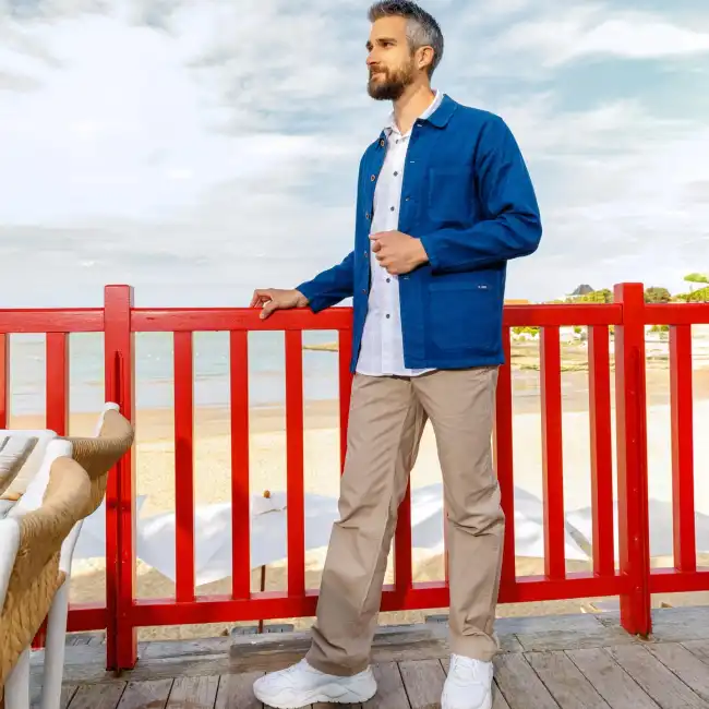 Ponant, Pants with legs slightly tightened for men fusain