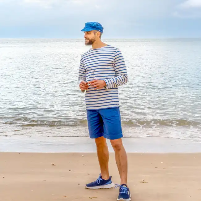 Messénie, Breton stripped Shirt indigo