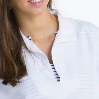 Vaccares Linen smock Le Glazik collar