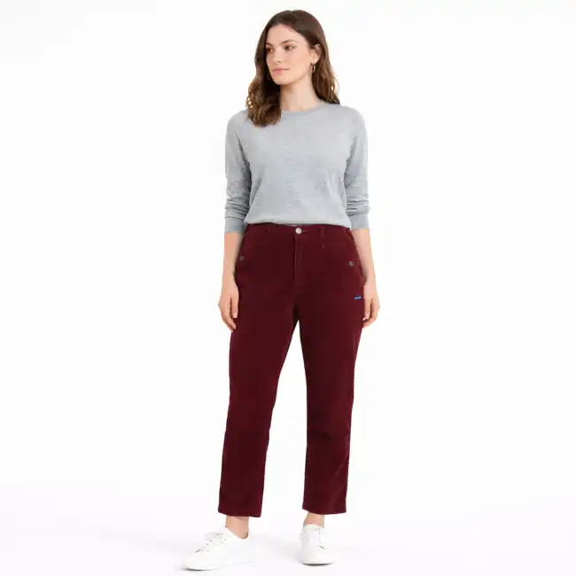 Léda pitia, Pantalon en Velours Larges Côtes