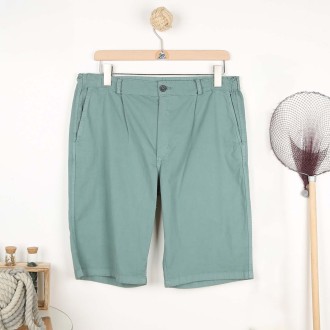 Balane, Right Gabardine stretch canvas Bermuda Shorts romarin